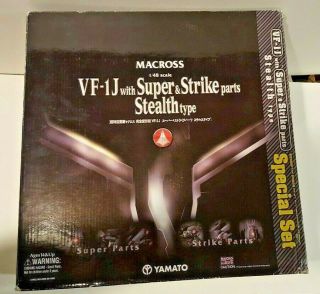 Macross Yamato 1/48 Vf - 1j With & Strike Parts Stealth Type
