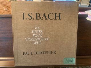 Ultra Rare Tortelier / Bach 3 Lp Box Six Suites For Cello Pathe Falp 696 - 698