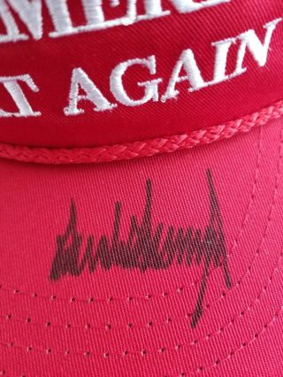 PRESIDENT DONALD J TRUMP SIGNED MAKE AMERICA GREAT AGAIN HAT and BOOK LOA 7