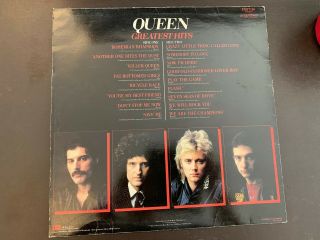 Queen The Greatest Hits Vinyl LP Record Album 1981 Freddie Mercury Rock Pop 2