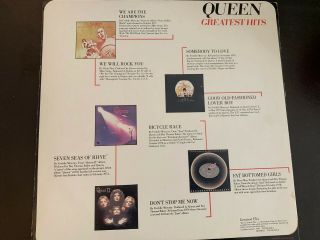 Queen The Greatest Hits Vinyl LP Record Album 1981 Freddie Mercury Rock Pop 3