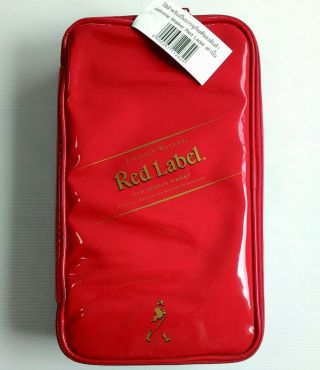 Htf Nwt Johnnie Walker Red Label Whisky Carrier Caddy Bag Box Thai Premium Gift