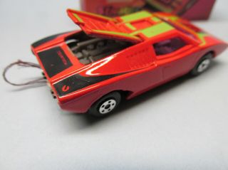 Matchbox Superfast 27B Lamborghini Countach Red / PURPLE Windows / Gray Int 3