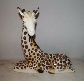 Vintage Italy Italian Castiano Giraffe Figurine 14 "