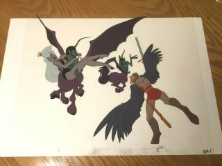 Dragon ' s Lair II 1991 Time Warp Production Cel Dirk Daphne Don Bluth animation 3