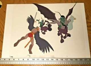 Dragon ' s Lair II 1991 Time Warp Production Cel Dirk Daphne Don Bluth animation 4
