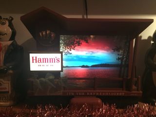 FIVE 5 TWILIGHT SUNRISE SUNSET HAMMS Brewing Company Motion Beer Sign MOTOR ONLY 5