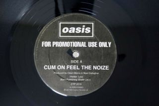 Oasis Cum On Feel The Noize Creation Ctp 221x Uk Vinyl Lp