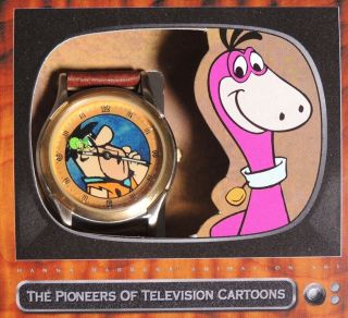 P133.  Hanna - Barbera The Flintstones Pioneers Of Animation Le Fossil Watch (1996)