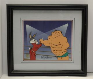 Bugs & Crusher Bugs Bunny Animation Art Cel Signed Chuck Jones Framed Le 300/500