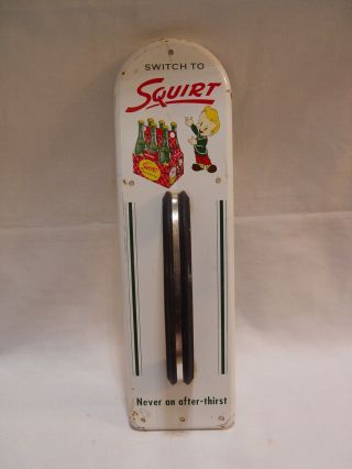 Switch To Squirt Soda Never An After - Thirst Metal Advertising Door Pull Sign