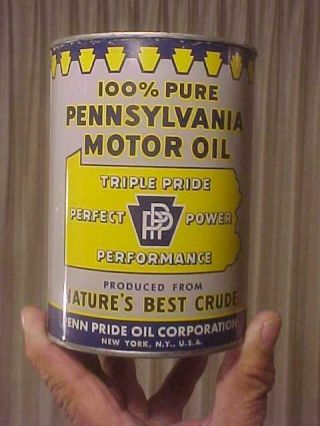 Full Triple Pride 100 Pennsylvania Motor Oil Can