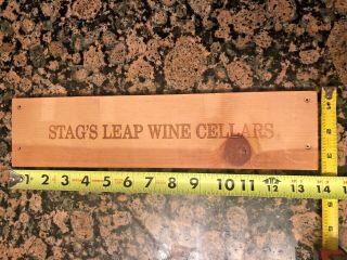 Stags Leap Cellars Wine Wood Box Panel