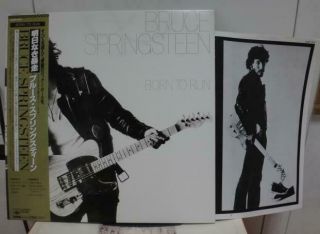 Bruce Springsteen / Born To Run,  Rare Japan Orig.  Lp W/obi & Insert Top Nm