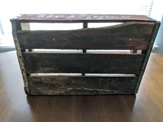 Vintage Dr.  Pepper Wooden Crate 4 6 Pack Slots 5