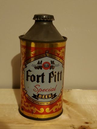 Fort Pitt " Extra Quality " High Profile Cone Top Beer Can Jeannette,  Pennsylvania