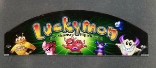 Bally Cinevision Video Slot Machine Glass Lucky Mon Little Monsters Big Money