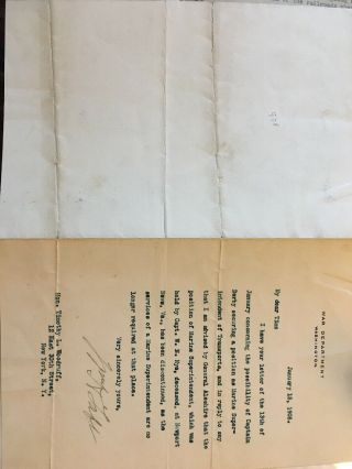 William Howard Taft Signed Letter 2