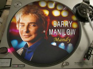 Barry Manilow - Mandy Rare 12 " Picture Disc Lp (the Very Best Of Greatest Hits)