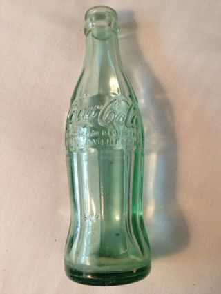 Rare Vintage Coca - Cola 6 Oz Bottle Denton Texas 1955 Embossed Lettering