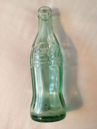 RARE Vintage Coca - Cola 6 Oz Bottle Denton Texas 1955 Embossed Lettering 2