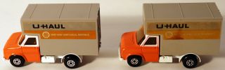 Dte 2 Lesney Matchbox Superkings Sk - 29 Red/orange Axle Cover Uhaul Delivery Van