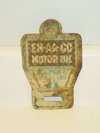 Vintage License Plate Topper En - Ar - Co Motor Oil