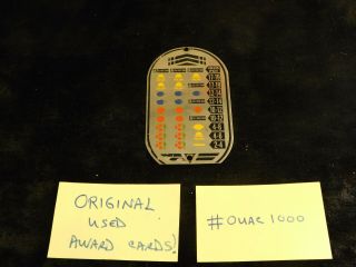 Jennings Antique Slot Machine Oval Metal Award Card Ouac1000