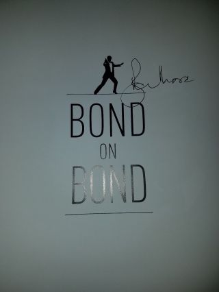 Roger Moore Signed Book Bond On Bond James Bond 007 Hardcover 1/1