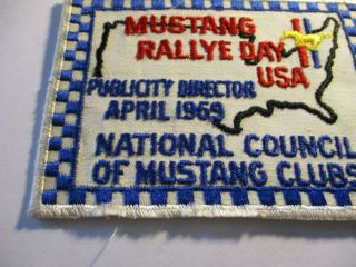 1969 Vintage National Council of Mustang Clubs Patch 2