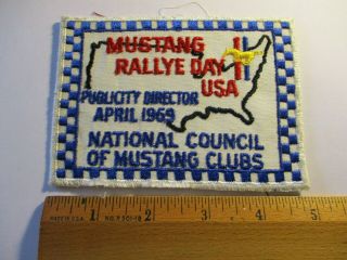 1969 Vintage National Council of Mustang Clubs Patch 5