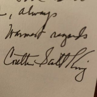 Coretta Scott King Handwritten And Signed Letter