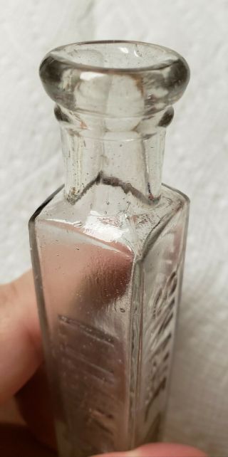 Quack Medicine Bottle: Clark Stanley SNAKE OIL LINIMENT tiny trial size,  rarest 4