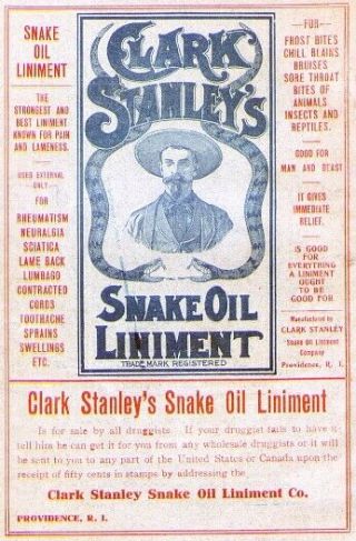 Quack Medicine Bottle: Clark Stanley SNAKE OIL LINIMENT tiny trial size,  rarest 7