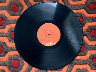 THE BEATLES White Album LP Capitol Orange Label W/ Pics & Poster VTG Vinyl Good 4