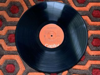 THE BEATLES White Album LP Capitol Orange Label W/ Pics & Poster VTG Vinyl Good 5