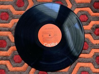 THE BEATLES White Album LP Capitol Orange Label W/ Pics & Poster VTG Vinyl Good 6