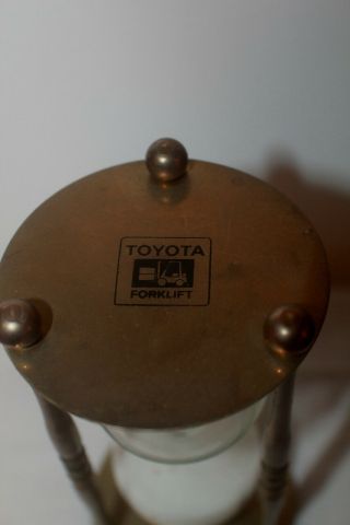 True Vintage Toyota Forklift Advertising Hour - Glass