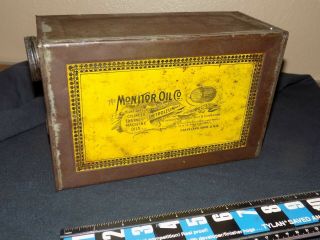 Early Vintage Oil Can By,  The Monitor Oil Company