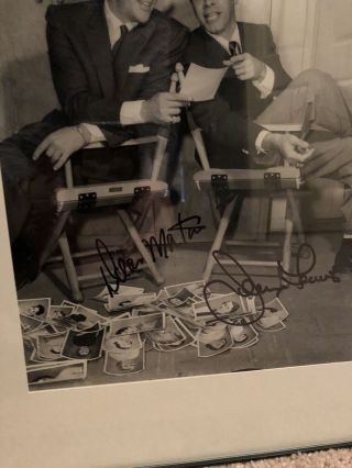 Jerry Lewis Dean Martin Autographed 8 1/2 