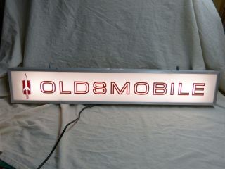 Old Oldsmobile Dealership Advertising Lighted Sign Hurst Olds 442 Cutlass