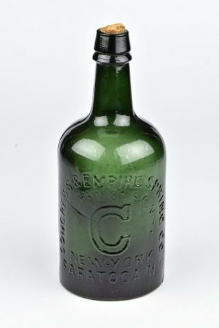 Antique Congress & Empire Spring Mineral Water Bottle Saratoga York