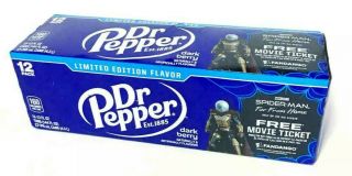 Limited Edition Dark Berry Dr Pepper 12pack Spider Man Far From Home Marvel