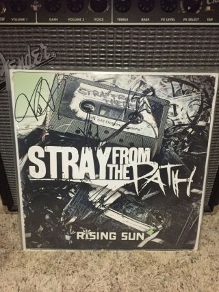 Stray From The Path Rising Sun Vinyl Limited/autographed/colored Pressing