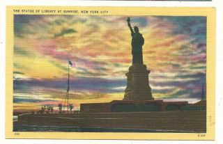 General Douglas MacArthur Autographed Hand Signed Statue of Liberty NY Postcard 2