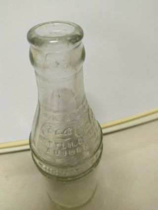Coca Cola Straight Side bottle Vincent Auburn 1900 Rare 4