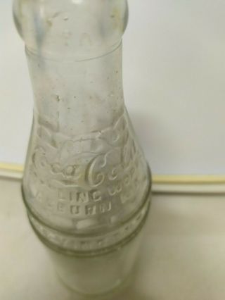 Coca Cola Straight Side bottle Vincent Auburn 1900 Rare 5