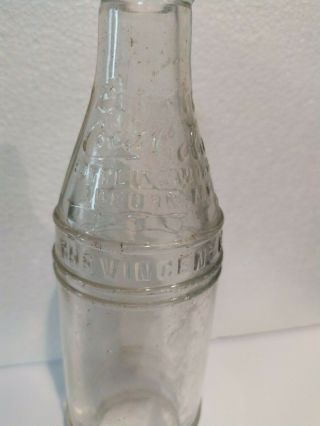 Coca Cola Straight Side bottle Vincent Auburn 1900 Rare 7