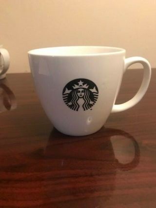 Starbucks Black And White Logo 20 Oz Large Ceramic Mug 2015