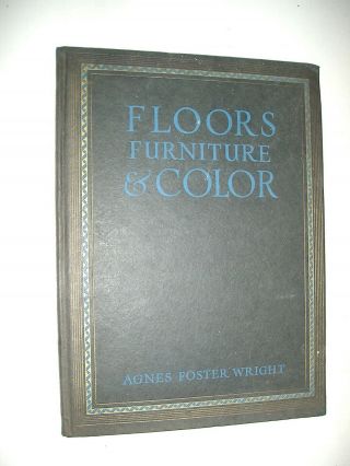 1924 Armstrong Cork Co.  Promo Book,  “floors,  Furniture,  And Color,  Color Plates "